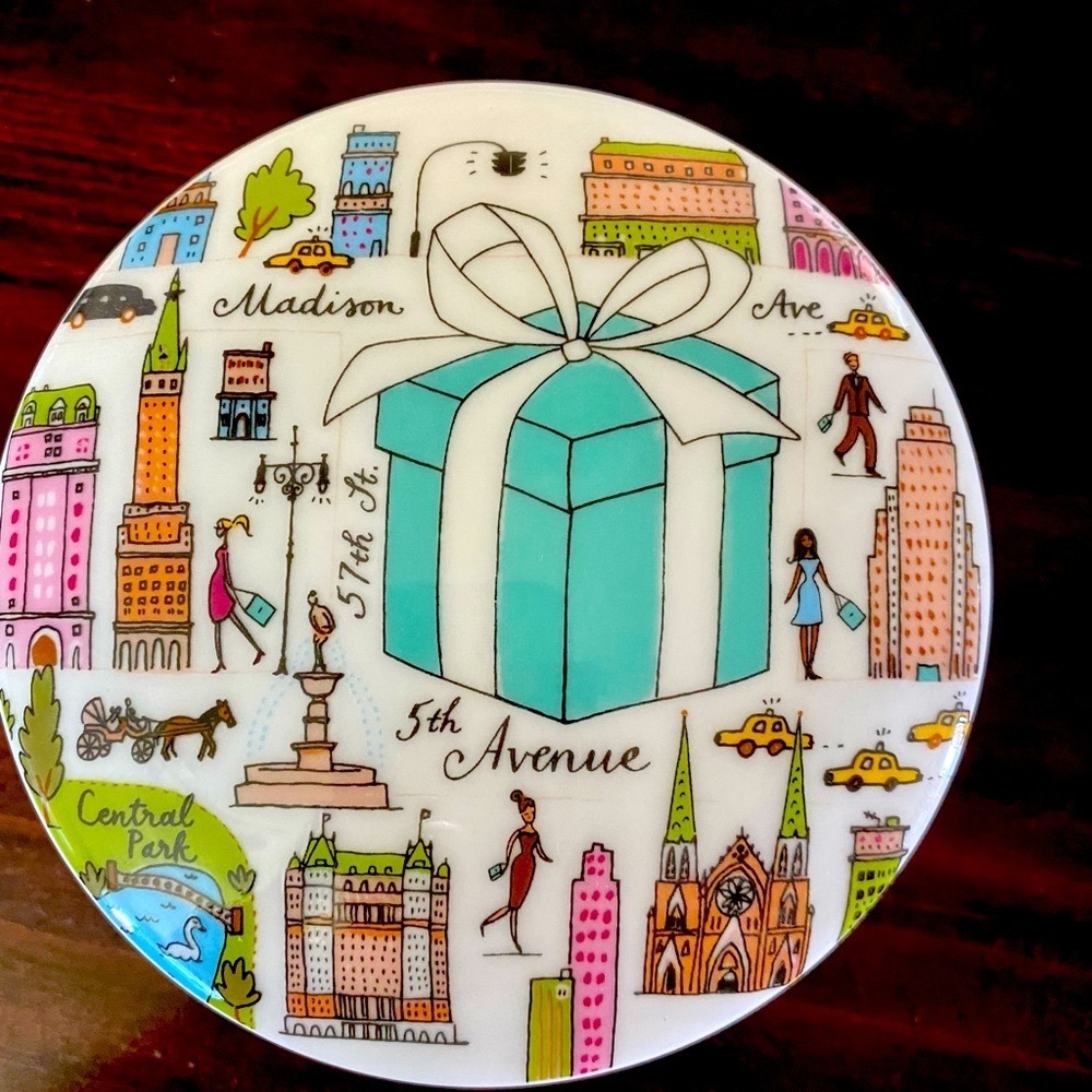Tiffany & Co. 5th Ave Porcelain Trinket Jar